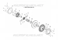 EMBRAYAGE DE TRANSMISSION   S04NX4CS/CE (4988778877C01) pour Polaris 440 PRO XR de 2004