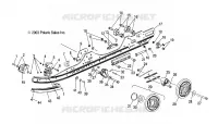 FIXATION RAIL (SUSPENSION)   S04NX4CS/CE (4988778877B10) pour Polaris 440 PRO XR de 2004