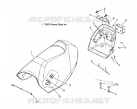 SIEGE   S04NX4CS/CE (4988778877A05) pour Polaris 440 PRO XR de 2004