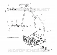 SUPPORT COLONNE DE DIRECTION   S04NX4CS/CE (4988778877B04) pour Polaris 440 PRO XR de 2004