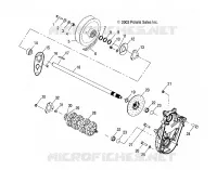 SYSTÈME DE TRANSMISSION   S04NX4CS/CE (4988778877B09) pour Polaris 440 PRO XR de 2004