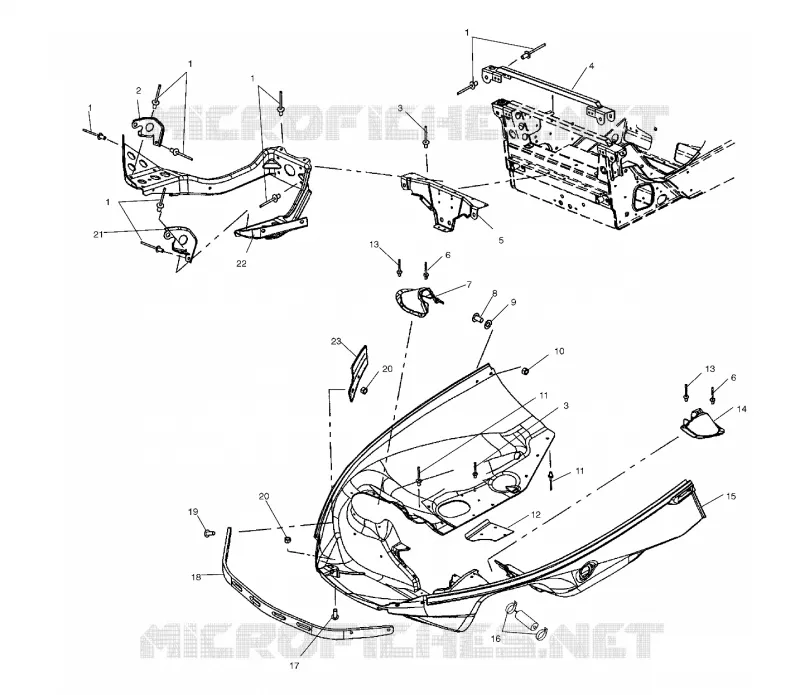 NOSEPAN - S03NX4CS (4978157815A06) Polaris SNOWMOBILES 440 2003 440 PRO X  440 PRO X