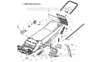 CHASSIS   S03ND5CS (4977947794A03) pour Polaris 500 CLASSIC de 2003