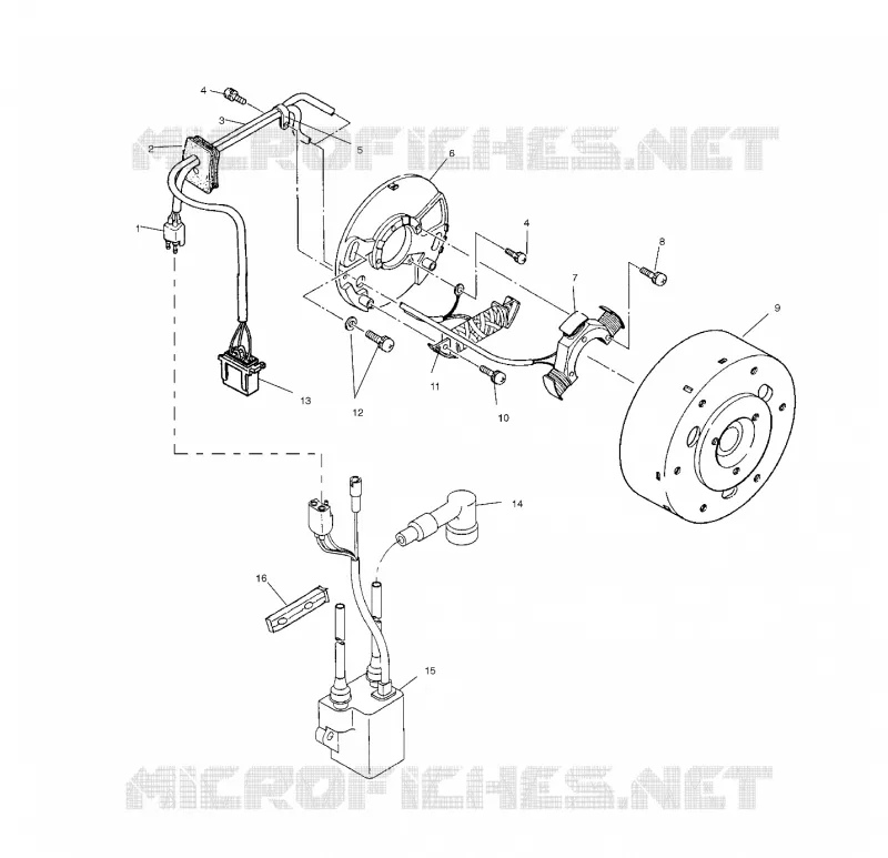 STATOR - S03NB4BS (4977887788C10) Polaris SNOWMOBILES 500 2003 500 EDGE  500 EDGE