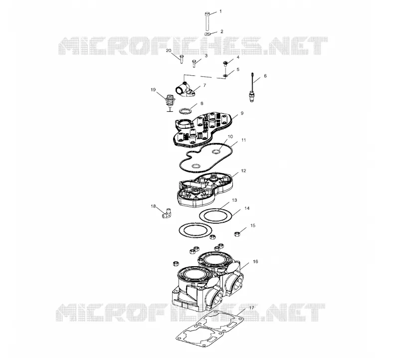CYLINDRE - S03NP5AS (4978097809C07) Polaris SNOWMOBILES 500 2003 500 XC EDGE  500 XC EDGE