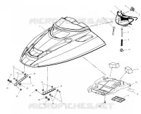 CAPOT   S03NP5CS/5CSA/5CSB/6ES/6ESA/6ESB S03NA5CS/6ES S03NF5CS/6ES S03NE5CS/6ES (4977827782A07) pour Polaris 500 XC EDGE de 2003