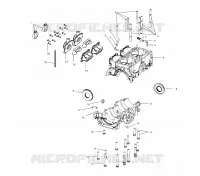 CARTERS MOTEUR (500)   S03NP5CS/5CSA/5CSB S03NA5CS S03NF5CS S03NE5CS (4977827782D06) pour Polaris 500 XC SP EDGE de 2003