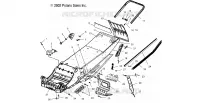 CHASSIS   S03NP5CS/5CSA/5CSB/6ES/6ESA/6ESB S03NA5CS/6ES S03NF5CS/6ES S03NE5CS/6ES (4977827782A03) pour Polaris 500 XC SP EDGE de 2003