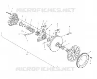EMBRAYAGE DE TRANSMISSION (ELECTRIC START MODELS)   S03NP5CS/5CSA/5CSB/6ES/6ESA/6ESB S03NA5CS/6ES S03NF5CS/6ES S03NE5CS/6ES (4977827782C12) pour Polaris 500 XC SP EDGE de 2003