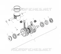 PISTON ET VILEBREQUIN (500)   S03NP5CS/5CSA/5CSB S03NA5CS S03NF5CS S03NE5CS (4977827782D11) pour Polaris 500 XC SP EDGE de 2003