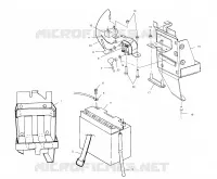 SUPPORT BATTERIE   S03S03NP5CS/5CSA/5CSB/6ES/6ESA/6ESB S03NA5CS/6ES S03NF5CS/6ES S03NE5CS/6ES (4977827782D01) pour Polaris 500 XC SP EDGE de 2003