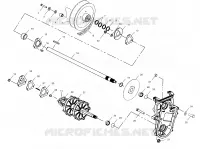 SYSTÈME DE TRANSMISSION   S03NP5CS/5CSA/5CSB/6ES/6ESA/6ESB S03NA5CS/6ES S03NF5CS/6ES S03NE5CS/6ES (4977827782D03) pour Polaris 500 XC SP EDGE de 2003