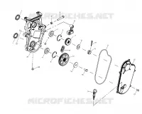 CARTER DE CHAINEE   S03NK7CS/A S03NL7CS/A S03NK8CS/A S03NL8CS/A S03NM8CS (4978037803B12) pour Polaris 700 RMK 144 de 2003