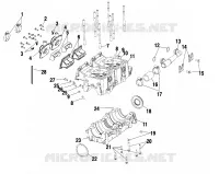 CARTERS MOTEUR   S03NK7CS/A S03NL7CS/A S03NK8CS/A S03NL8CS/A S03NM8CS (4978037803C09) pour Polaris 700 RMK 144 de 2003