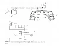 CONSOLE   S03NK7CS/A S03NL7CS/A S03NK8CS/A S03NL8CS/A S03NM8CS (4978037803A13) pour Polaris 700 RMK 144 de 2003