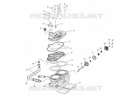 CYLINDRE   S03NK7CS/A S03NL7CS/A S03NK8CS/A S03NL8CS/A S03NM8CS (4978037803C10) pour Polaris 700 RMK 144 de 2003