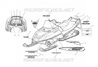 EMBLEMES   S03NK7CSA/8CSA S03NL7CSA/8CSA (4978037803A12) pour Polaris 700 RMK 144 de 2003