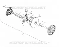 EMBRAYAGE DE TRANSMISSION (MANUAL START MODELS)   S03NK7CS/A S03NL7CS/A S03NK8CS/A S03NL8CS/A S03NM8CS (4978037803C03) pour Polaris 700 RMK 144 de 2003