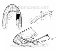 NOSEPAN   S03NK7CS/A S03NL7CS/A S03NK8CS/A S03NL8CS/A S03NM8CS (4978037803A07) pour Polaris 700 RMK 144 de 2003