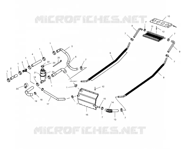 SYSTÈME DE REFROIDISSEMENT - S03NK7CS/A-S03NL7CS/A-S03NK8CS/A-S03NL8CS/A-S03NM8CS (4978037803B02) Polaris SNOWMOBILES 800 2003 800 RMK 151  800 RMK 151 STOCK