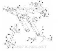 BRAS DE SUSPENSION AVANT   S02ND4BS (4970417041B011) pour Polaris 500 CLASSIC de 2002