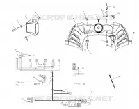 CONSOLE   S02ND4BS (4970417041A011) pour Polaris 500 CLASSIC de 2002