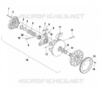 EMBRAYAGE DE TRANSMISSION   S02ND4BS (4970417041B014) pour Polaris 500 CLASSIC de 2002