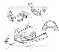 NOSEPAN   S02ND4BS (4970417041A005) pour Polaris 500 CLASSIC de 2002