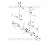 PISTON ET VILEBREQUIN   S02ND4BS (4970417041C008) pour Polaris 500 CLASSIC de 2002