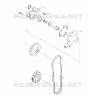 POMPE A EAU   S02ND4BS (4970417041C009) pour Polaris 500 CLASSIC de 2002