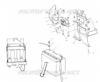 SUPPORT BATTERIE   S02ND4BS (4970417041C002) pour Polaris 500 CLASSIC de 2002