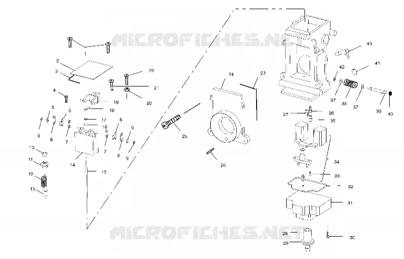 CARBURATEUR - S02SR5AS (4969336933C007) Polaris SNOWMOBILES 500 2002 500 RMK 136  500 RMK 136