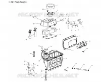 BOITE A AIR   S02NP6ES/S02NE6ES (4973427342C12) pour Polaris 600 XC SP de 2002
