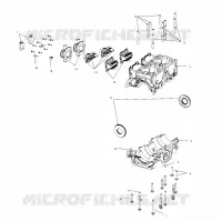 CARTERS MOTEUR   S02NP6ES/S02NE6ES (4973427342D04) pour Polaris 600 XC SP de 2002