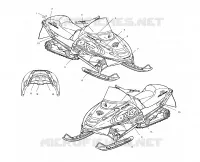 EMBLEMES (EDGE)   S02NP6ES/S02NE6ES (4973427342A10) pour Polaris 600 XC SP de 2002