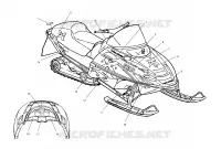 EMBLEMES (EDGE X)   S02NP6ES/S02NE6ES (4973427342A11) pour Polaris 600 XC SP de 2002
