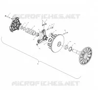 EMBRAYAGE DE TRANSMISSION (MANUAL START MODELS)   S02NP6ES/S02NE6ES (4973427342C09) pour Polaris 600 XC SP de 2002