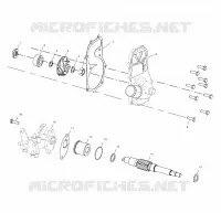 POMPE A EAU/POMPE A HUILE   S02NP6ES/S02NE6ES (4973427342D06) pour Polaris 600 XC SP de 2002