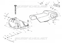 SIEGE ET RESERVOIR   S02NP6ES/S02NE6ES (4973427342A04) pour Polaris 600 XC SP de 2002