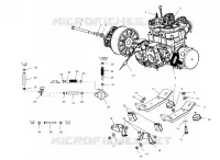SUPPORT MOTEUR   S02NP6ES/S02NE6ES (4973427342D03) pour Polaris 600 XC SP de 2002