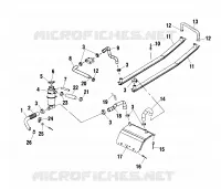 SYSTÈME DE REFROIDISSEMENT   S02NP6ES/S02NE6ES (4973427342B07) pour Polaris 600 XC SP de 2002