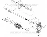 SYSTÈME DE TRANSMISSION   S02NP6ES/S02NE6ES (4973427342D01) pour Polaris 600 XC SP de 2002