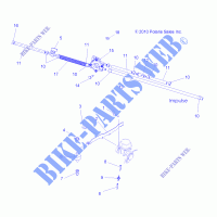 MOTEUR, CARBURATEUR MOUNTING AND CARBURANT LINES   A13DH50AX/AZ (49ATVCARBBRKT11SP500I) pour Polaris SPORTSMAN TOURING 500 HO de 2013