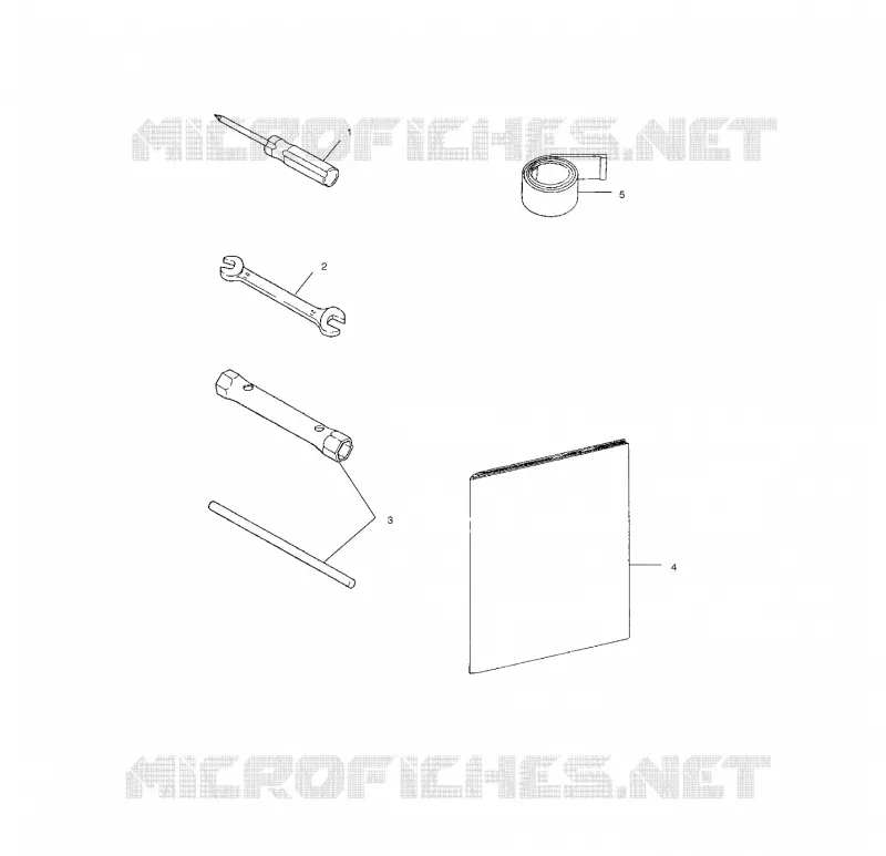 OUTILS - S02NJ7CS/CSA (4970567056C13) Polaris SNOWMOBILES 700 2002 700 RMK 136  700 RMK 136