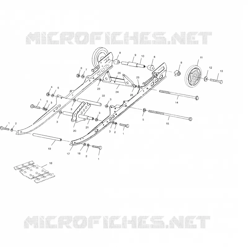 SUSPENSION - S02LD3AS (4968406840B05) Polaris SNOWMOBILES 340 2002 INDY 340 DELUXE  INDY 340 DELUXE