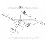 BRAS DE SUSPENSION AVANT   S02LT3AS (4968436843B05) pour Polaris INDY 340 TOURING de 2002