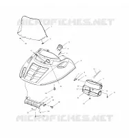 CAPOT   S02LT3AS (4968436843A07) pour Polaris INDY 340 TOURING de 2002