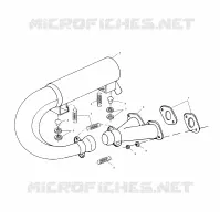 ECHAPPEMENT   S02LT3AS (4968436843B10) pour Polaris INDY 340 TOURING de 2002