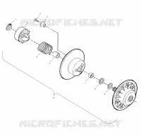 EMBRAYAGE DE TRANSMISSION   S02LT3AS (4968436843B08) pour Polaris INDY 340 TOURING de 2002