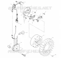 STATOR   S02LT3AS (4968436843C05) pour Polaris INDY 340 TOURING de 2002
